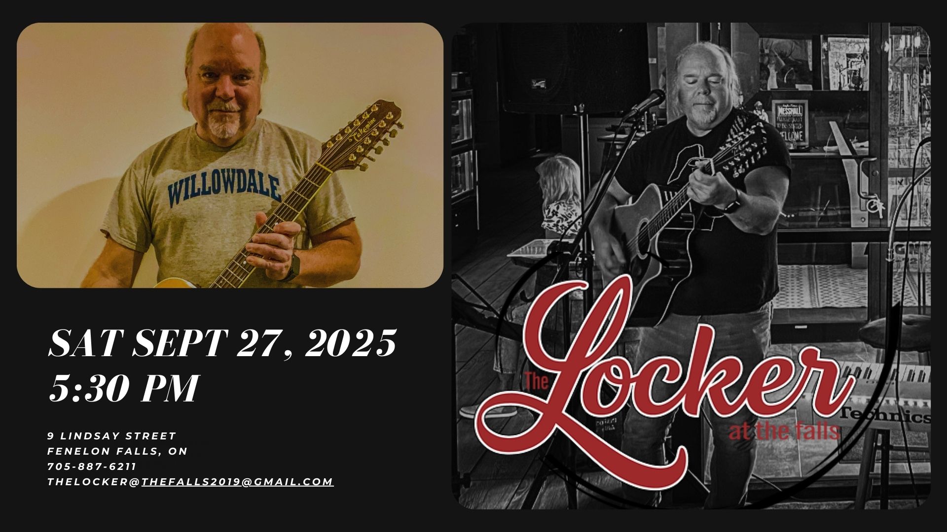 Todd is performing live at The Locker At The Falls!